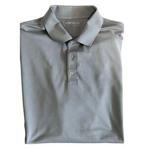 Nike Golf Polo Shirt Gray Short Sleeved Dri-Fit 128898 Athletic Casual Men's XXL